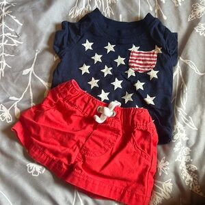 Baby 4th of July set, supper cute worn a few times